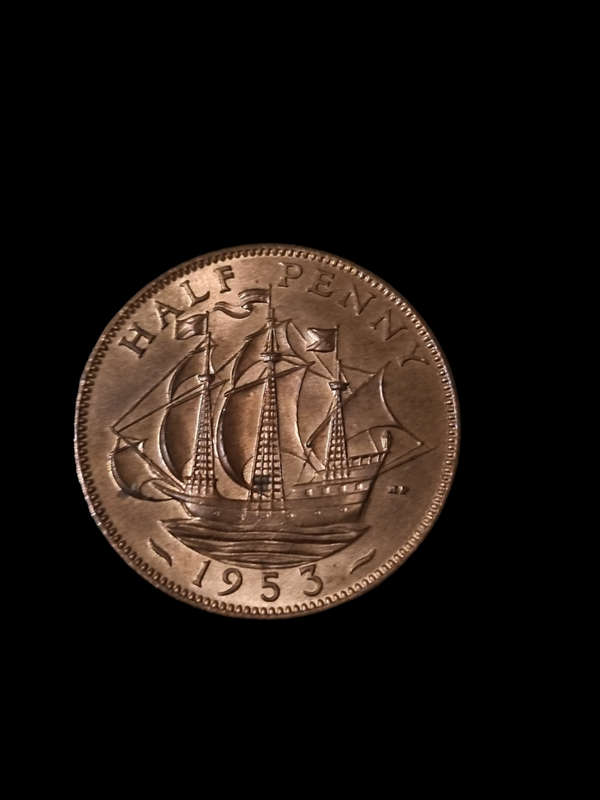 Great Britain: Uncirculated 1955 Half Penny