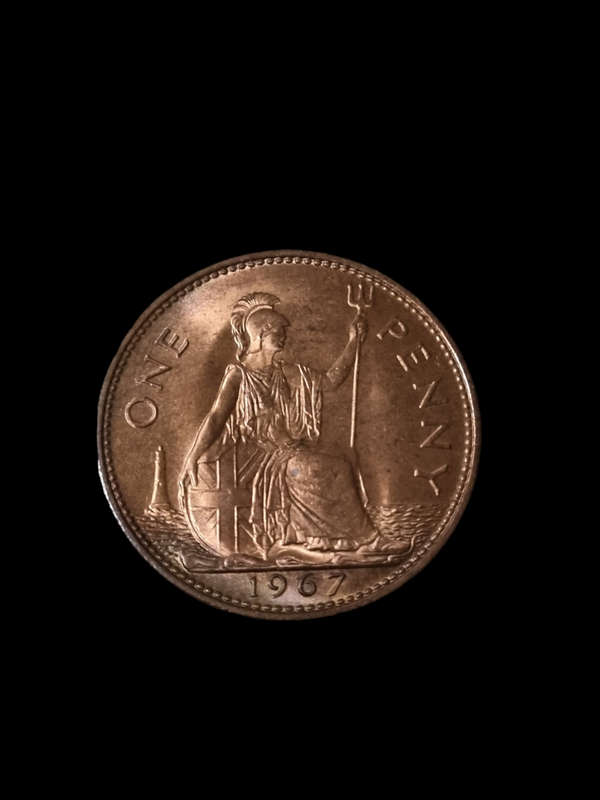 Great Britain: Brilliant Uncirculated 1967 Penny
