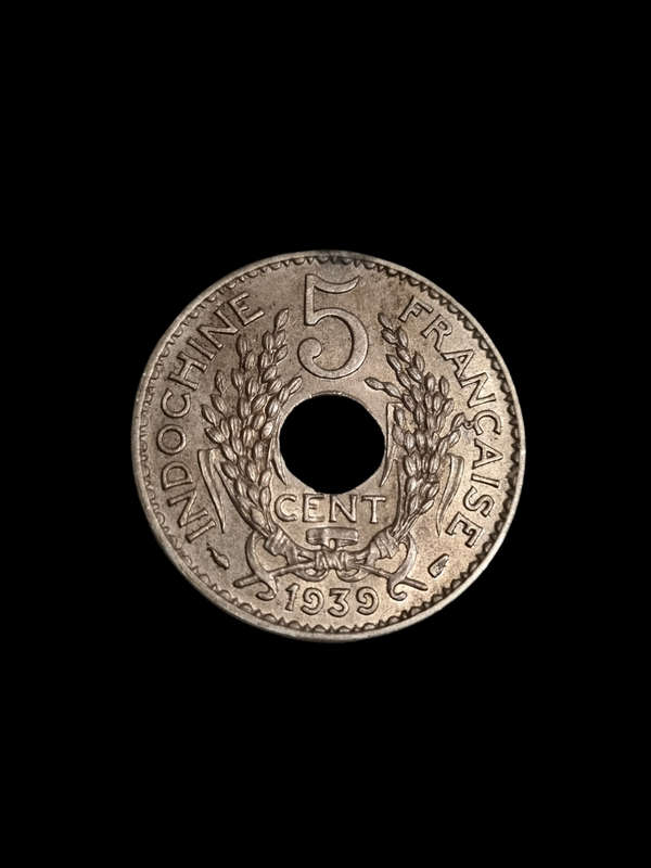French Indo China: 1939 5 Cents