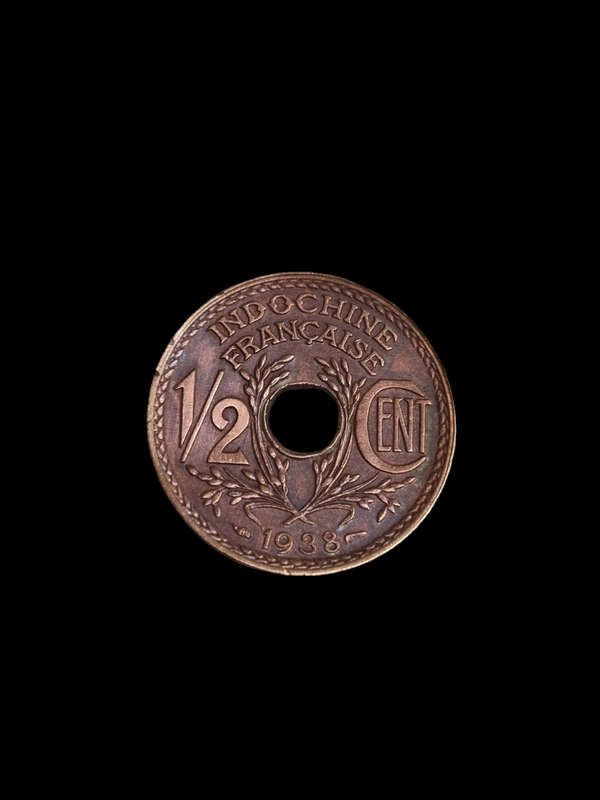 French Indo China: 1938 1/2 Cent