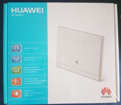 NEW HUAWEI LTE CPE B315 ROUTER - FREE COURIER