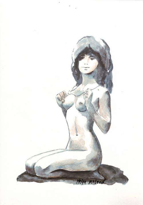 Nude woman