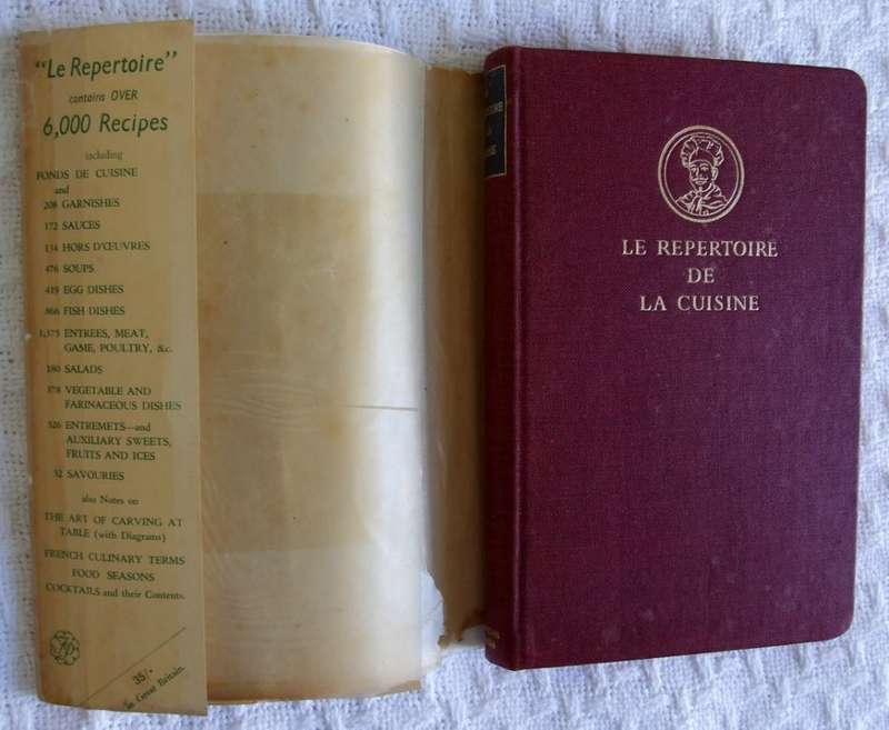 ESSENTIAL CLASSIC!: L. Saulnier's  Le Repertoire de la Cuisine, British De Luxe Edition, 1950, good