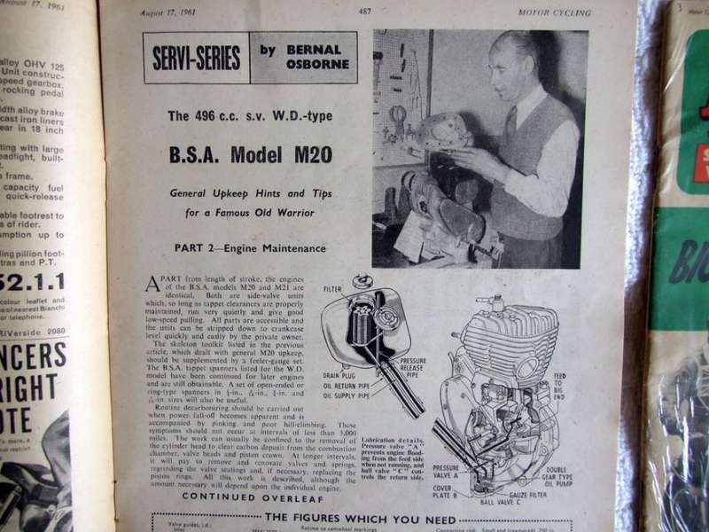 Two 1961 vintage MOTOR CYCLING magazines, good condition, loads of period adverts.