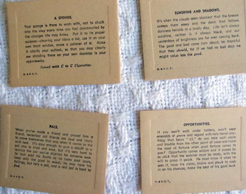 Rare Collection of WW2  "C to C" (Cape to Cairo) cigarette box and cards in good condition.
