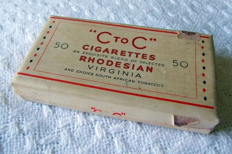 Rare Collection of WW2  "C to C" (Cape to Cairo) cigarette box and cards in good condition.