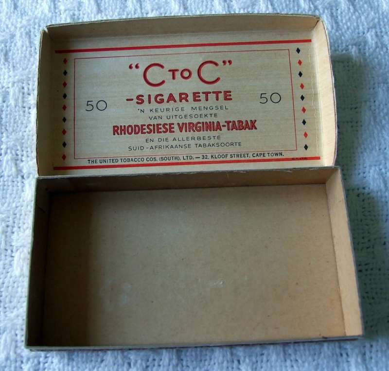 Rare Collection of WW2  "C to C" (Cape to Cairo) cigarette box and cards in good condition.