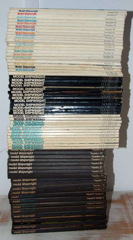 MODEL SHIPWRIGHT MAGAZINES: Collection of 67 issues - bid per magazine to take all