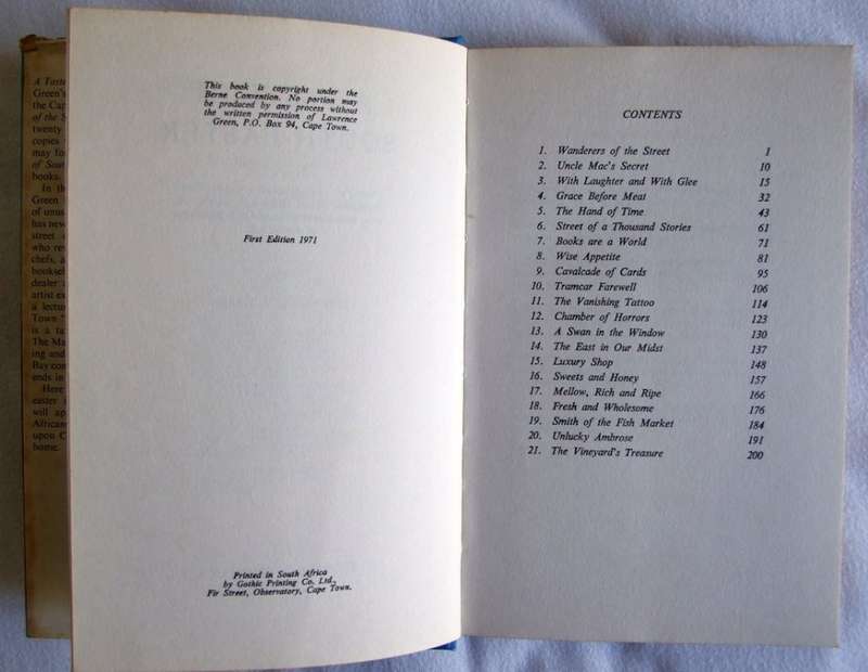 A TASTE OF SOUTH EASTER Lawrence G. Green, FIRST EDITION  1971,  good