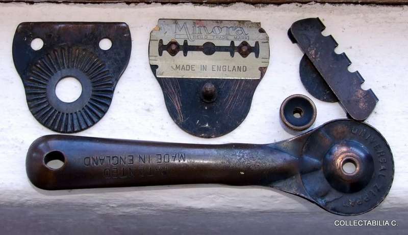 Patented metal detail scraper tool uses razor blades -"UNIVERSAL ZIPPA" Wonderful!