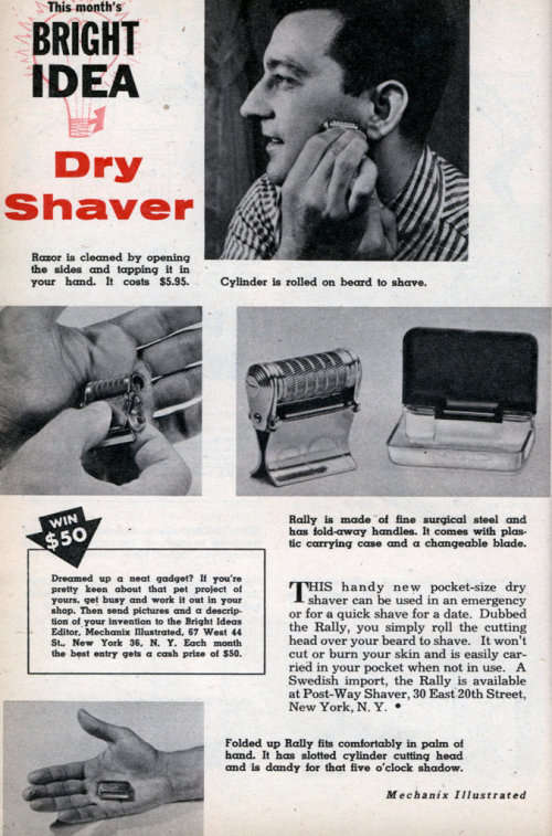 Vintage RALLY pocket dry razor