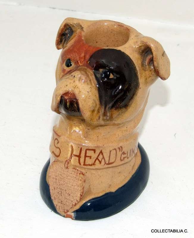 rare!! READ BROTHER'S DOG'S HEAD LONDON BOTTLING: BASS & GUINNESS ADVERTISING STRIKER/VESTA