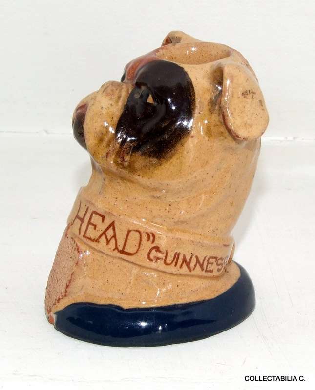 rare!! READ BROTHER'S DOG'S HEAD LONDON BOTTLING: BASS & GUINNESS ADVERTISING STRIKER/VESTA