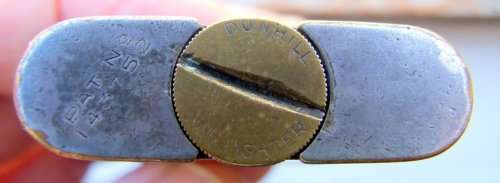 RARE! EARLY SILVER PLATED LIFT-ARM DUNHILL PETROL LIGHTER, PATENT 143752, WORKING!