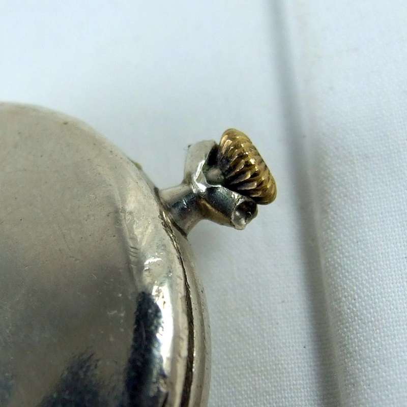 Vintage OMEGA POCKET WATCH, movement working, case hinge broken.
