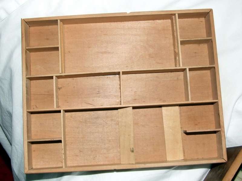 Attractive Decorative Top and Patina to this Solid Wood Stamp Collector's Box