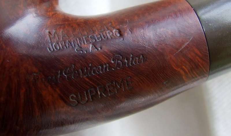 Rare MATTNER Johannesburg CORSICAN BRIAR SUPREME Bent Estate Pipe