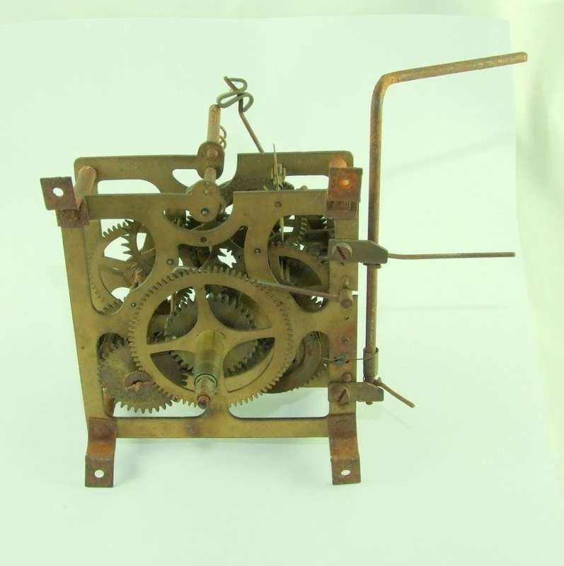 Vintage Civ Pat uGM angem Cuckoo Clock Movement for spares, repairs or Steampunk!