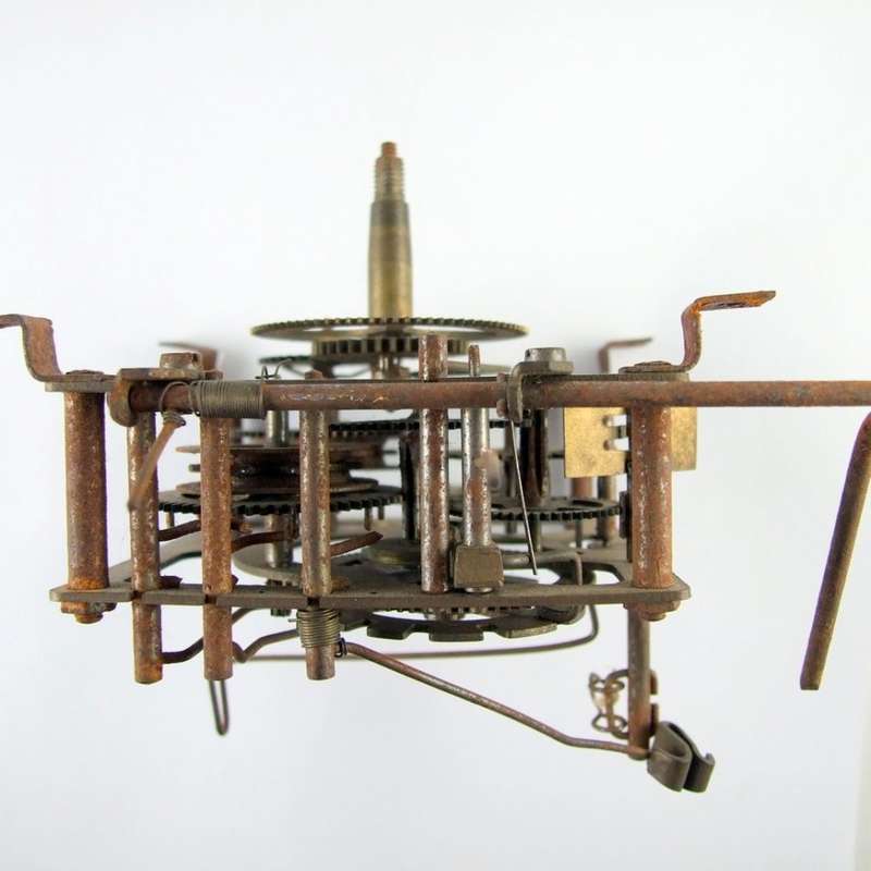 Vintage Civ Pat uGM angem Cuckoo Clock Movement for spares, repairs or Steampunk!