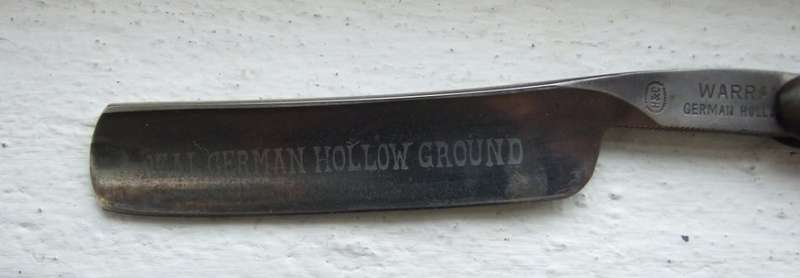 Very good vintage H&C German Hollow Ground STRAIGHT RAZOR in box.
