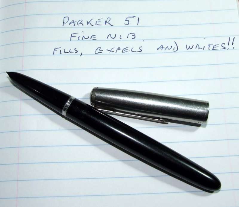 Vintage PARKER 51 in Parker Box, 14ct nib, working.
