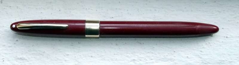 Vintage Sheaffer White Dot Snorkel Valiant Burgundy Fountain Pen, 14ct nib,  USA