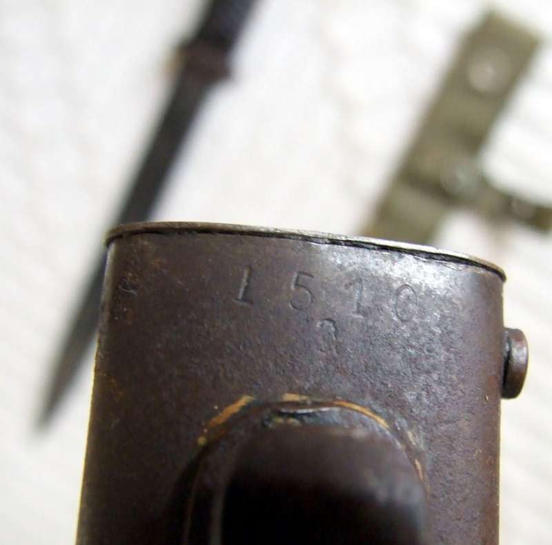 WW2 German K98 Bayonet, Scabbard and rare canvas Frock