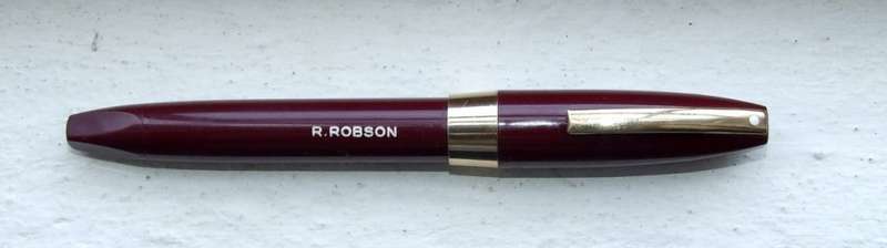 Burgundy SHEAFFER White Dot Snorkel PFM III Fountain "Pen For Men" 14k nib, good working condition