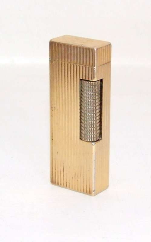 Vintage Gold Plated DUNHILL ROLLAGAS Cigarette Lighter in Working Condition.