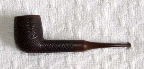 Lovely Vintage Estate SASIENI Rusticated Billiard Tobacco Pipe with Fantail stem!