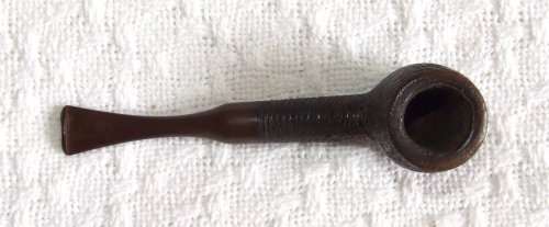 Lovely Vintage Estate SASIENI Rusticated Billiard Tobacco Pipe with Fantail stem!