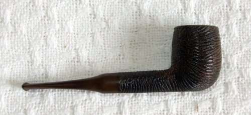 Lovely Vintage Estate SASIENI Rusticated Billiard Tobacco Pipe with Fantail stem!