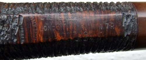 Lovely Vintage Estate SASIENI Rusticated Billiard Tobacco Pipe with Fantail stem!