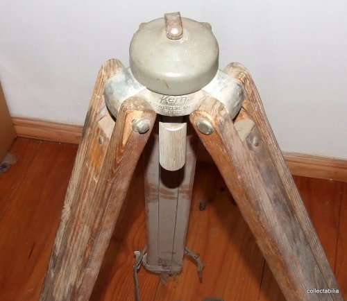 Vintage KERN SURVEYOR`S LEVEL with original tripod