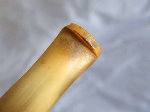 Superbly Made! Estate Bent Ball Briar Pipe with Horn Stem