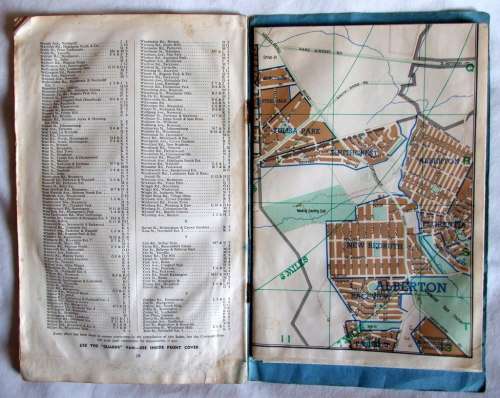 Vintage 1960`s Holmden`s Street Map of Greater Johannesburg