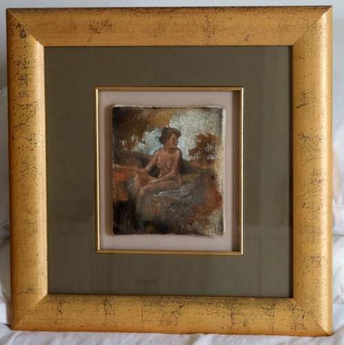 Original SIMON ADDY signed oil painting, framed