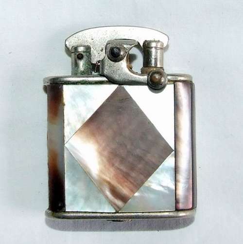 Rare Swiss made COLIBRI KICK-START fuel lighter, MOP, c1930