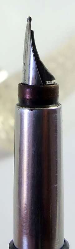 Smart blue and steel Parker Vector cartridge fill fountain pen in good and working condition.
