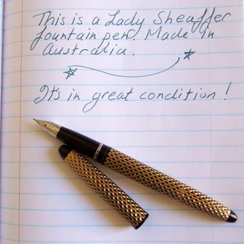 Superb vintage LADY SHEAFFER fountain pen in great and working condition