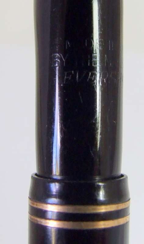 1930`s WAHL EVERSHARP `Oxford` lever fill fountain pen, 14ct nib