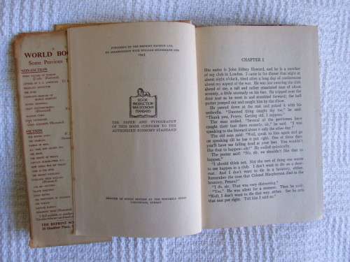 Nevil Shute - Pied Piper,  Reprint Society, 1943.