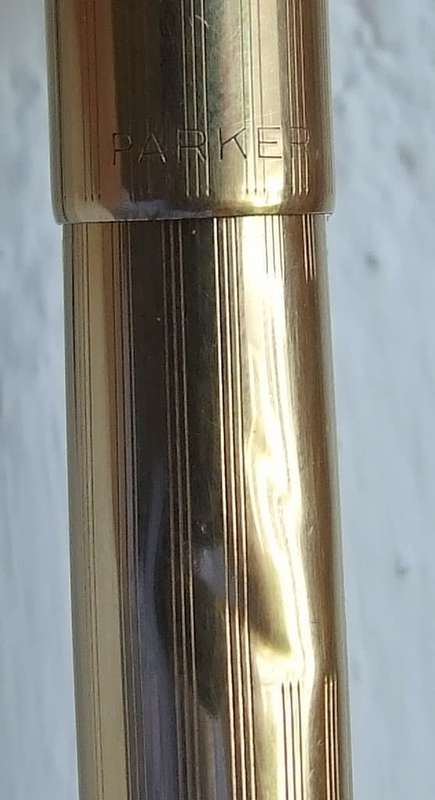 Vintage 14k gold filled Parker 51 fountain pen and pencil boxed set