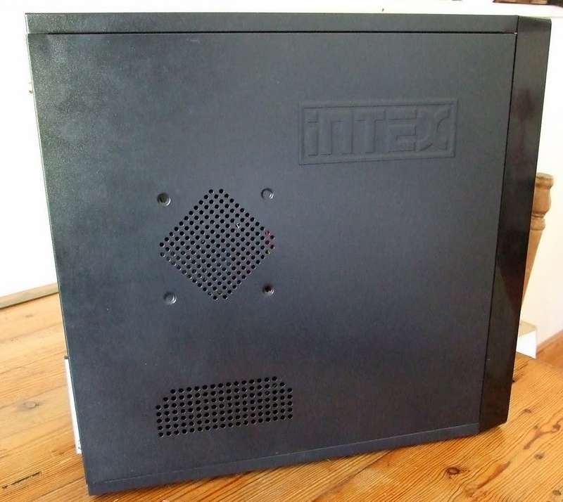 INTEX desktop computer CASE with power supply, BIOSTAR motherboard