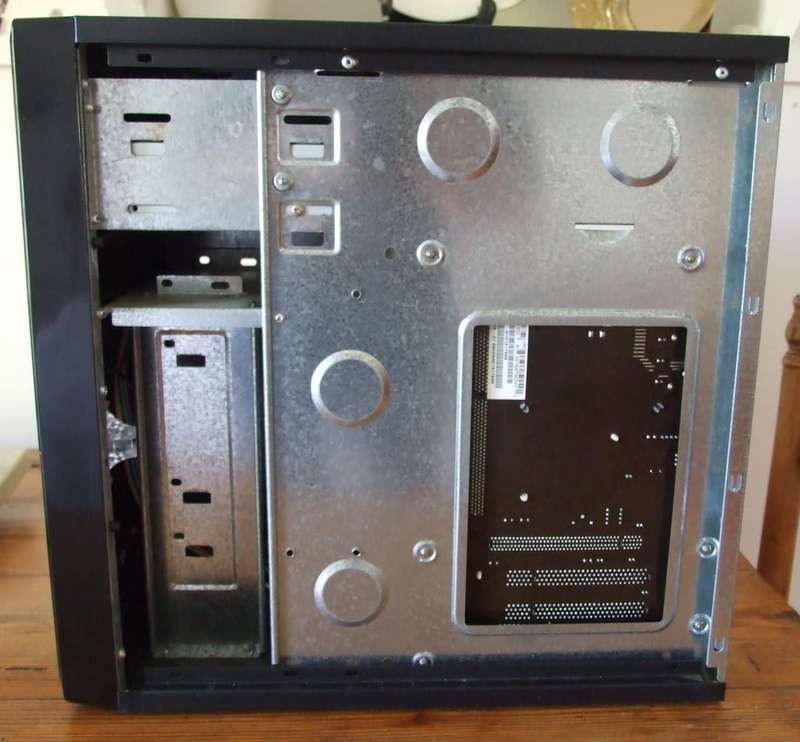 INTEX desktop computer CASE with power supply, BIOSTAR motherboard