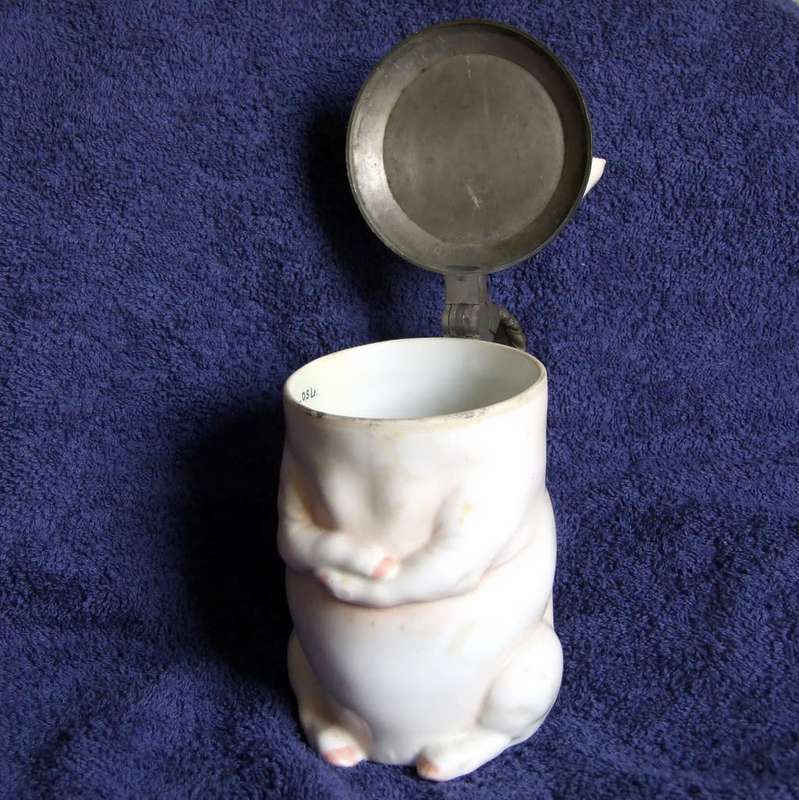 Vintage VON SCHIERHOLZ - `Musterschutz` Singing Pig German Beer Stein