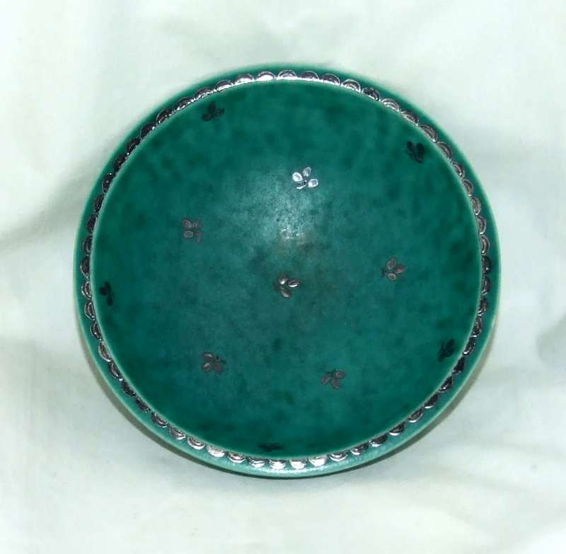 Vintage Gustavsberg Argenta Bowl (#1094) - Mid-Century Modern Swedish Design (126mm)