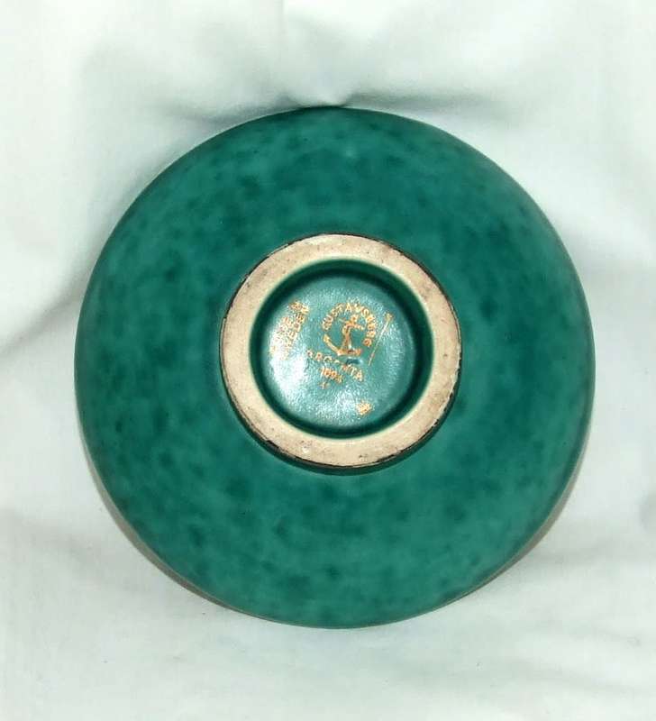 Vintage Gustavsberg Argenta Bowl (#1094) - Mid-Century Modern Swedish Design (126mm)