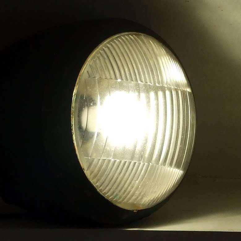 Huge vintage car headlight lamp spot light