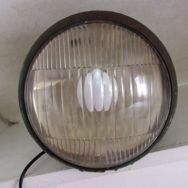 Huge vintage car headlight lamp spot light